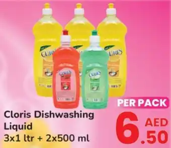 Day To Day Cloris Dishwashing Liquid 3 x 1Ltr + 2 x 500mL offer