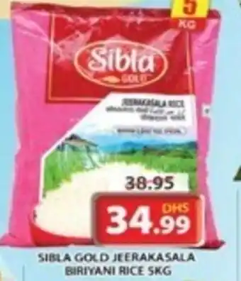 Grand Hyper Market SIBLA GOLD JEERAKASALA BIRIYANI RICE 5KG offer