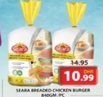Grand Hyper Market SEARA BREADED CHICKEN BURGER 840GM offer