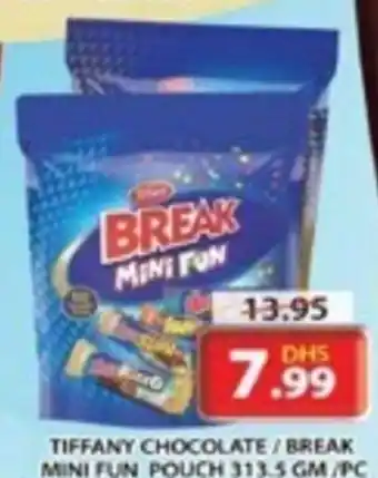 Grand Hyper Market TIFFANY CHOCOLATE/ BREAK MINI FUN POUCH offer