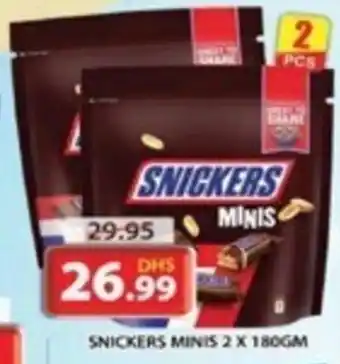 Grand Hyper Market SNICKERS MINIS 2 x 180GM offer