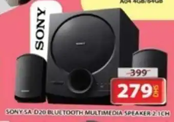 Grand Hyper Market SONY SA D20 BLUETOOTH MULTIMEDIA SPEAKER 2.1CH offer