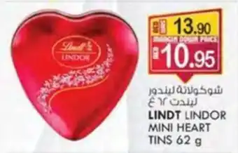 KM Trading LINDT LINDOR MINI HEART TINS 62 g offer