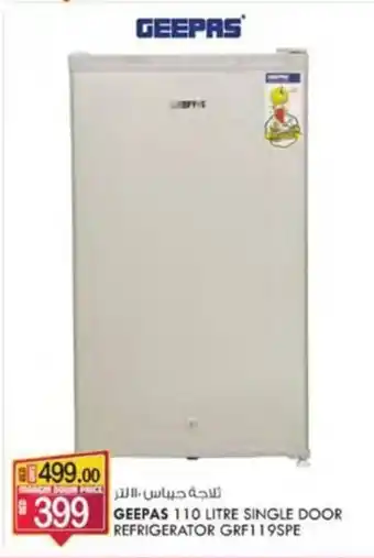KM Trading GEEPAS 110 LITRE SINGLE DOOR REFRIGERATOR offer