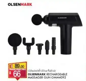 KM Trading OLSENMARK RECHARGEABLE MASSAGER GUN offer