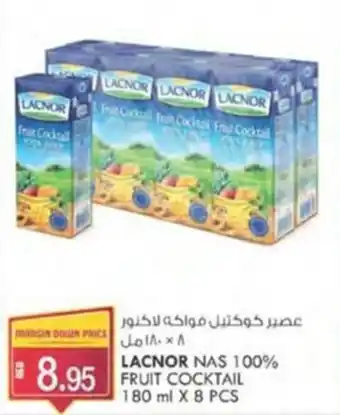 KM Trading LACNOR NAS 100% FRUIT COCKTAIL 180 ml X 8 PCS offer