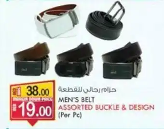 KM Trading MEN'S BELT ASSORTED BUCKLE & DESIGN (Per Pc) offer
