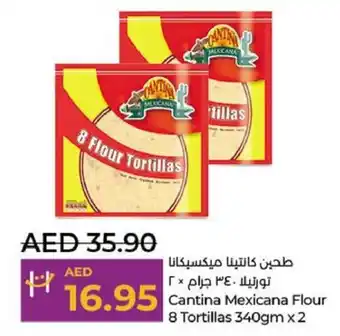 Lulu Hypermarket Cantina Mexicana Flour 8 Tortillas 340gm x 2 offer