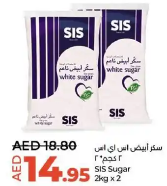 Lulu Hypermarket SIS Sugar 2kg x 2 offer