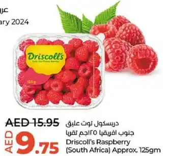 Lulu Hypermarket Driscoll's Raspberry Approx. 125gm offer