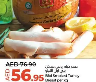 Lulu Hypermarket Bibi Smoked Turkey Breast per kg offer