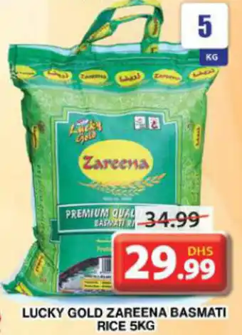 Grand Hyper Market LUCKY GOLD ZAREENA BASMATI RICE 5KG offer