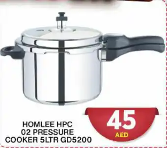 Grand Hyper Market HOMLEE HPC 02 PRESSURE COOKER 5LTR GD5200 offer