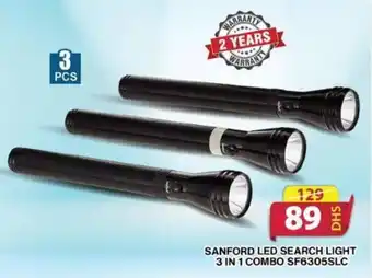 Grand Hyper Market SANFORD LED SEARCH LIGHT 3 IN 1 COMBO SF6305SLC offer