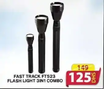 Grand Hyper Market FAST TRACK FT523 FLASH LIGHT 3IN1 COMBO offer