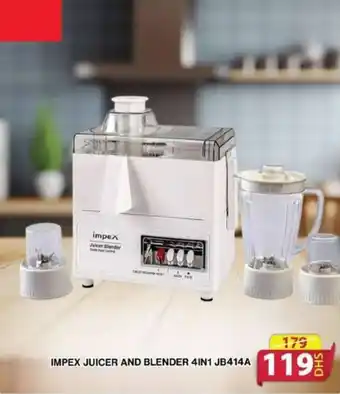 Grand Hyper Market IMPEX JUICER AND BLENDER 4IN1 JB414A offer