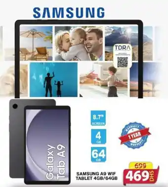 Grand Hyper Market SAMSUNG A9 WIF TABLET 4GB/64GB offer