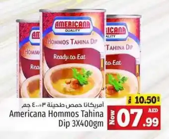 Kenz Hypermarket Americana Hommos Tahina Dip 3X400gm offer