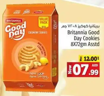Kenz Hypermarket Britannia Good Day Cookies 8X72gm Asstd offer
