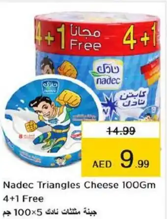 Last Chance Nadec Triangles Cheese 100Gm 4+1 Free offer