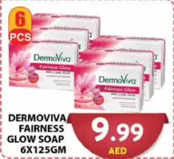 Grand Hyper Market DERMOVIVA FAIRNESS GLOW SOAP 6X125GM offer