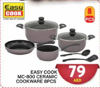 Grand Hyper Market EASY COOK MC-800 CERAMIC COOKWARE 8PCS offer