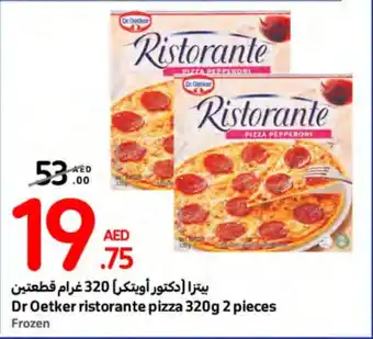 Carrefour Dr Oetker ristorante pizza 320g 2 pieces offer