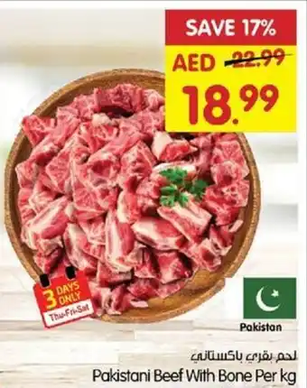 Gala Supermarket Pakistani Beef With Bone Per kg offer