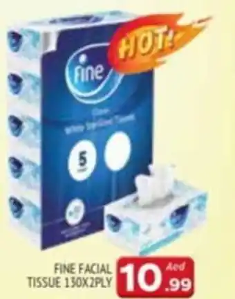 Al Madina Fine FACIAL TISSUE 130X2PLY offer