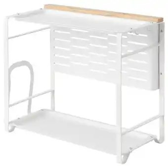 Ikea Avsteg Kitchen countertop organiser, bamboo/white, 40x21 cm offer