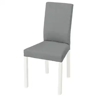 Ikea KÄttil Chair, white/knisa light grey offer