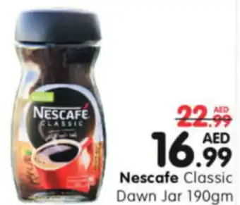Al Madina Hypermarket Nescafe Classic Dawn Jar 190gm offer