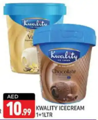 Shaklan KWALITY ICE CREAM 1+1LTR offer