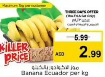 Nesto Banana Ecuador per kg offer