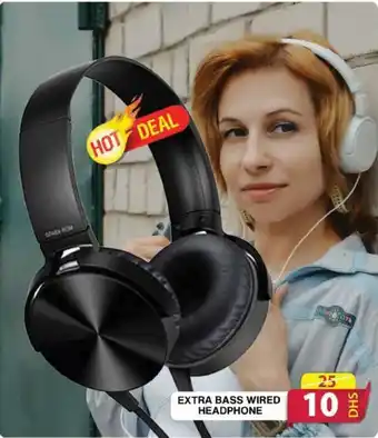 Grand Hyper Market EXTRA BASS WIRED HEADPHONE offer