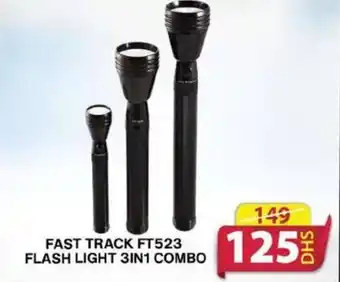Grand Hyper Market FAST TRACK FT523 FLASH LIGHT 3IN1 COMBO offer