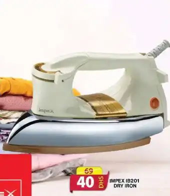 Grand Hyper Market IMPEX IB201 DRY IRON offer