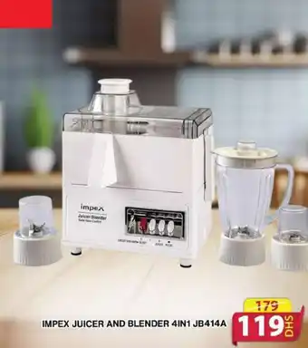 Grand Hyper Market IMPEX JUICER AND BLENDER 4IN1 JB414A offer