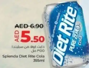 Lulu Hypermarket Splenda Diet Rite Cola 355ml offer