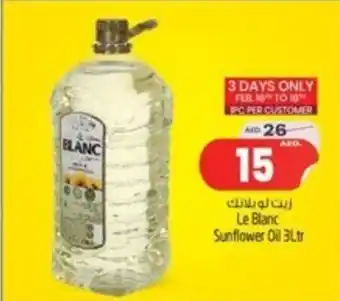 Safari Hypermarket Le Blanc Sunflower Oil 3Ltr offer