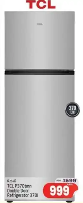 Safari Hypermarket TCL P370tmn Double Door Refrigerator 370L offer