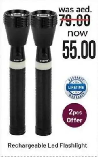 Grand Hyper Market Rechargeable Led Flashlight offer