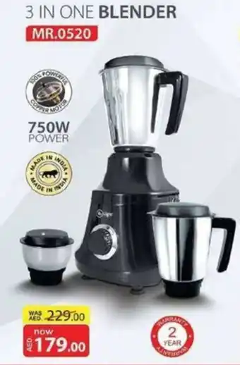 Grand Hyper Market 3 IN ONE BLENDER MR 0520 offer