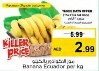 Nesto Banana Ecuador per kg offer