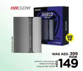 Nesto Hiksemi Portable External SSD 512GB offer