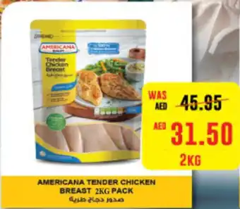 Abu Dhabi Coop AMERICANA TENDER CHICKEN BREAST 2KG PACK offer