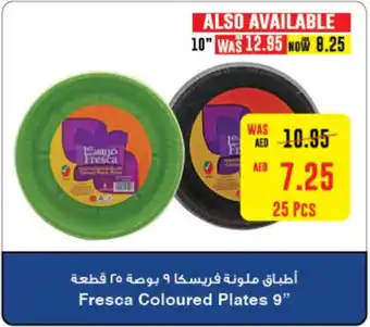 Fresca Coloured Plates 9" 25pcs
