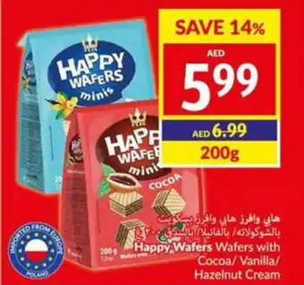 Viva Happy Wafers Wafers with Cocoa/Vanilla/ Hazelnut Cream 200g offer
