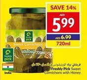 Viva Freshly Pick Sweet Cornichons with Honey 720ml offer