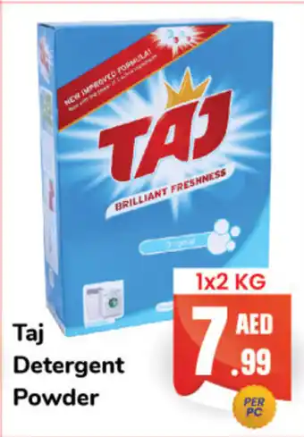 Day To Day Taj Detergent Powder 1 x 2kg offer